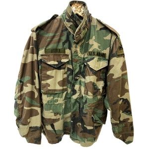 Unisex "Little" Vintage Camo M65 Field Army Jacket